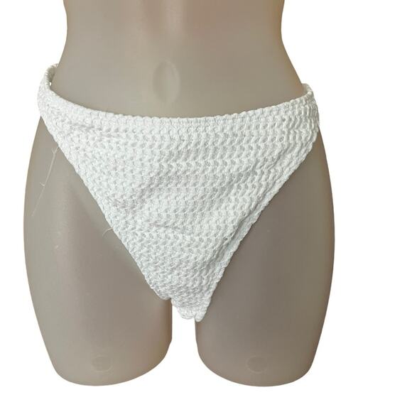 Andie Swim New With Tags “The Tropez” Bottom In Crochet White XL - Picture 2 of 6